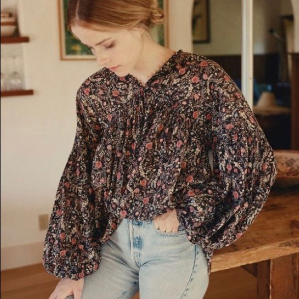 Dôen ‘Thistle’ top dark floral